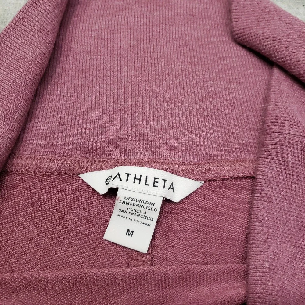 Athleta Sweater Womens Medium Purple‎ Pullover Long Sleeve